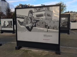 Exposition sur le parvis de la Gare de Lyon dans le cadre du fibd 2022 Exposition sur le parvis de la Gare de Lyon dans le cadre du fibd 2022