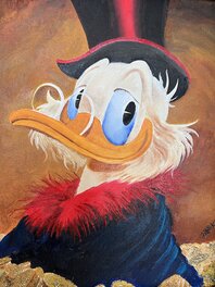 Bas Heymans - Bas Heymans - original painting - Uncle Scrooge / Oom Dagobert - Comic Strip