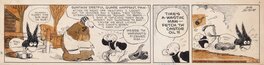 Billy DeBeck - Barney Google & Snuffy Smith "Pep for Honey Pop !" - Planche originale