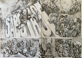 Sergi Domenech - Wolverine double page  sabotage - Comic Strip