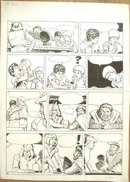 Paul Cuvelier - Cuvelier - Flamme d'argent page - Planche originale