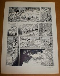 Ersel - Les Pionniers du nouveau monde - Tome 9 - La Rivière en flammes - Planche originale