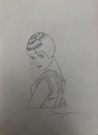 Roberto Baldazzini - Crayonné de Louise Brooks (Hollywoodland)