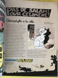 Têtiere et projet de couverture de ' Pas de salami pour Célimène ' Têtiere et projet de couverture de ' Pas de salami pour Célimène '