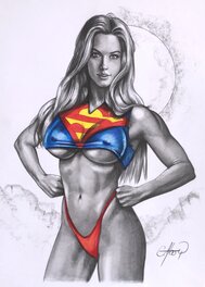 Claudio Aboy - Supergirl - Illustration originale