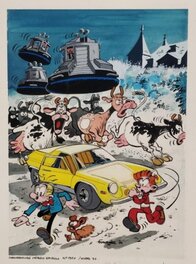 Jean-Claude Fournier - Couverture Hebdo Spirou N° 1920 - Fournier - Original Cover