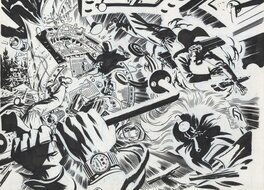 Planche originale - DC: New Frontier #3 Pg.4-5