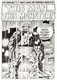 Fantastic Four 51 Page 1 (Recréation d'après Jack Kirby)