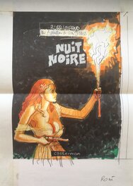 Christian Rossi - Jim Cutlass . Nuit noire , projet de couverture - Original art