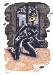 Giovana Valentim - Catwoman par Valentim - Illustration originale