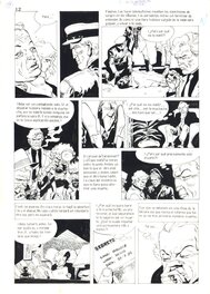 Eduardo Risso planche à l'encre + mise en couleur