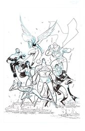 Riley Rossmo - Justice League Infinitty - Original Cover