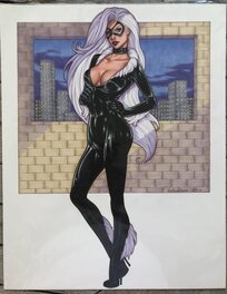 Conny Valentina - Black Cat - Marvel Comics - Illustration originale