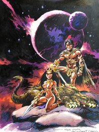 Dany - Dany John Carter and Dejah Thoris - Original Illustration