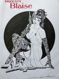 Guiseppe Candita - Modesty Blaise - Illustration originale