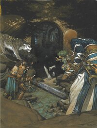 Vincent Dutrait - Second Darkness Player's Guide Cover - Original Illustration