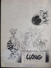 Deliège Couverture Originale BoBo Julot s'en Mêle , Couv Non Publiée , BD Éo 1982 Dupuis Spirou .