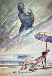 Milo Manara - Due MONDI  ( deux monde ) - Illustration originale