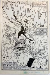 Paul Neary - Captain America #326 - pg18 splash - Planche originale