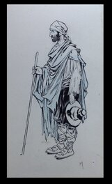 Le Dessin avec 1 Contour noir ( marie louise ) pour titre indicatif ( a l'encadrement )