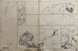 Juan Giménez - La Caste des Métabarons T4 - pg 22-23 - Planche originale