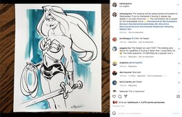 Publication sur l'instagram @nathangreno avant colorisation Publication sur l'instagram @nathangreno avant colorisation