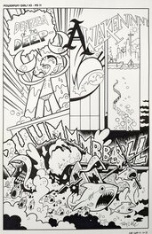 Troy Little - The Powerpuff Girls #3 Splash ft HIM - Troy Little - IDW - Planche originale