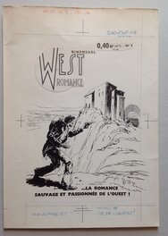 La Couverture Originale du West Romance 9 au format entier de 22,5 X 31,5 Cm , Éo Bd Petit Format S.E.R 1960 La Couverture Originale du West Romance 9 au format entier de 22,5 X 31,5 Cm , Éo Bd Petit Format S.E.R 1960
