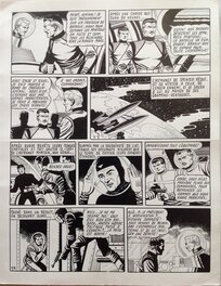 Comic Strip - Giordan Planche Originale 14 de Meteor 90 La Terre est Folle - Bd Artima 1960