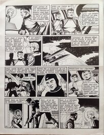 Giordan Planche Originale 14 de Meteor 90 La Terre est Folle - Bd Artima 1960 Comic Art