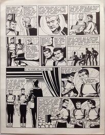 Raoul Giordan - Giordan Planche Originale 15 ( de Fin ) de Meteor 90 La Terre est Folle - Bd Artima 1960 - Planche originale