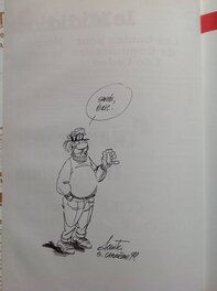 Photo detail de la dedicace originale de 1999 de Loco en Pied dans le tome 3