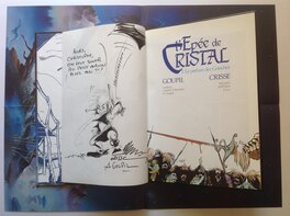 La dédicace pleine page et le Poster qui reprend La Couv originale du tome 1 déplié La dédicace pleine page et le Poster qui reprend La Couv originale du tome 1 déplié