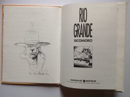 Belle Dédicace du Cow Boy dans la BD RIO GRANDE , Eo 1989 Top