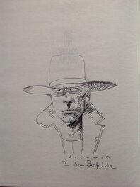 Eugenio Sicomoro - Sicomoro Belle Dédicace du Cow Boy Héros RIO GRANDE , album Dargaud BD ÉO édition Originale 1989 Western 76 pages - Sketch