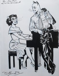 Juanjo Guarnido - Un regard (Alma & John) - Original Illustration