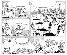 Slawomir Kiełbus - Milkymen et Mućka - formation de super-héros - Comic Strip