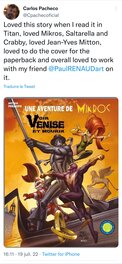 Tweet from Carlos Pacheco Tweet from Carlos Pacheco