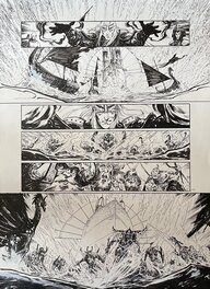 Robin Recht - Elric Tome :1 le trone de rubis planche : 24 - Planche originale