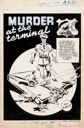 Planche originale - Murder at the terminal p1