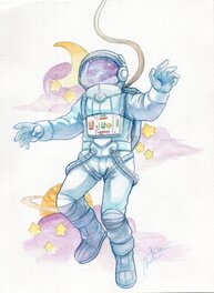 Marlon Teunissen - Spaceman - Illustration originale