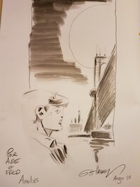 Dédicace de Guilhem dans Les trois fantômes de Tesla tome 1