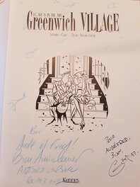 Signatures du dessinateur et du scénariste