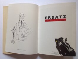 Le Dessin Dédicace a gauche et la page de titre a droite .....qui en dit long.... Le Dessin Dédicace a gauche et la page de titre a droite .....qui en dit long....