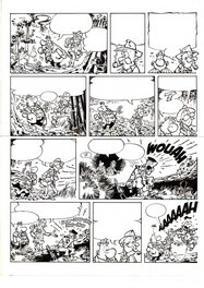 Greg - Planche ORIGINALE N°34  D'ACHILLE TALON ET LE TRESOR DE VIRGULE VERSION AMERICAINE - 1981 - Comic Strip