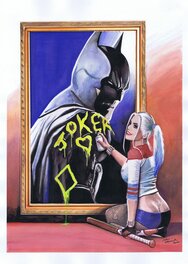 John Heijink - Harley Quinn en Joker - Original Illustration