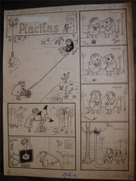 Placitas - QUINO complete page. Rico Tipo 1302. SIGNED