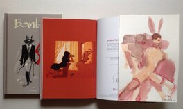 Le livre Bombatô Mike , inédit + Le dessin original de la Pin up lapine au format du Art Book Le livre Bombatô Mike , inédit + Le dessin original de la Pin up lapine au format du Art Book