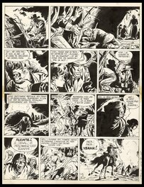 Planche originale - 1964 - Blueberry - Tome 2 - Tonnerre à l'ouest