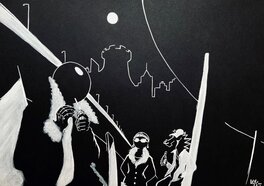 Ulysse Gry - Illustration originale un monde en pièces Tome 3 - Original Illustration